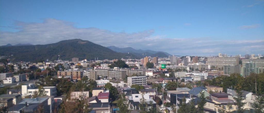 札幌上空　晩秋