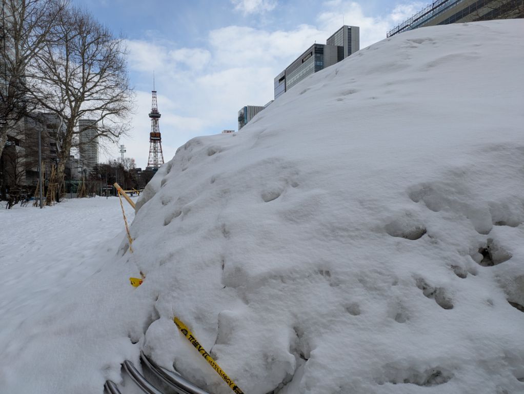 大通公園3月初旬